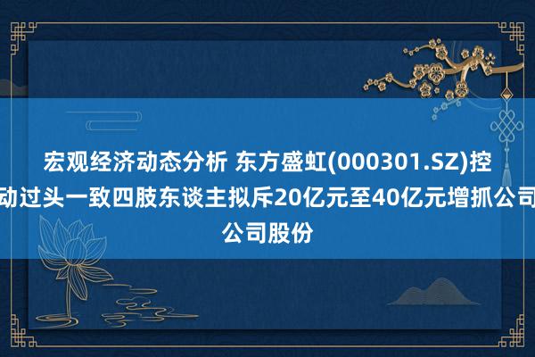 宏观经济动态分析 东方盛虹(000301.SZ)控股鼓动过头一致四肢东谈主拟斥20亿元至40亿元增抓公司股份