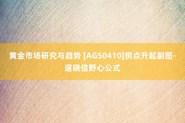 黄金市场研究与趋势 [AGS0410]拐点升起副图-邃晓信野心公式