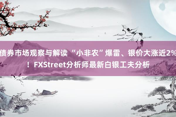 债券市场观察与解读 “小非农”爆雷、银价大涨近2%！FXStreet分析师最新白银工夫分析