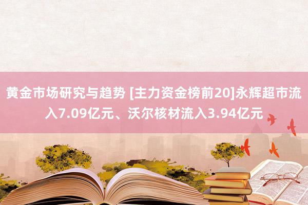 黄金市场研究与趋势 [主力资金榜前20]永辉超市流入7.09亿元、沃尔核材流入3.94亿元