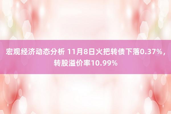 宏观经济动态分析 11月8日火把转债下落0.37%，转股溢价率10.99%