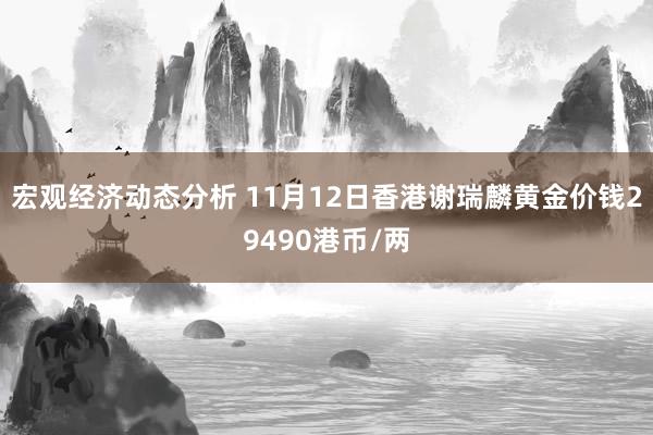 宏观经济动态分析 11月12日香港谢瑞麟黄金价钱29490港币/两