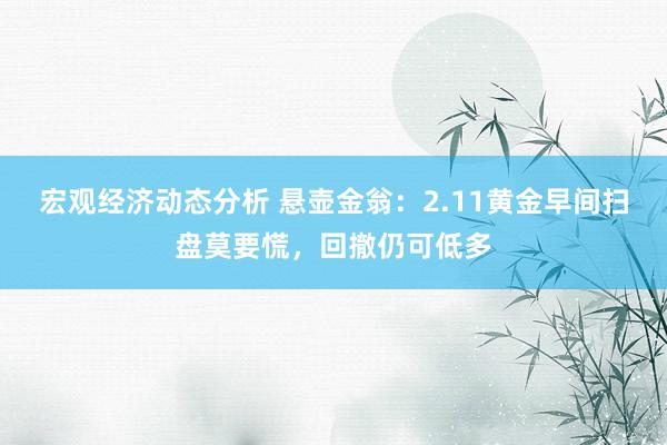 宏观经济动态分析 悬壶金翁：2.11黄金早间扫盘莫要慌，回撤仍可低多