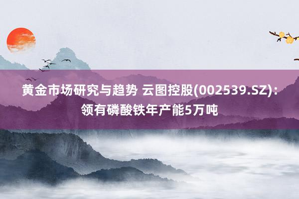 黄金市场研究与趋势 云图控股(002539.SZ)：领有磷酸铁年产能5万吨