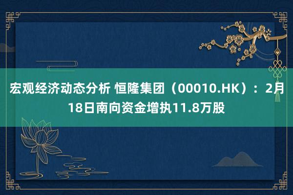 宏观经济动态分析 恒隆集团（00010.HK）：2月18日南向资金增执11.8万股