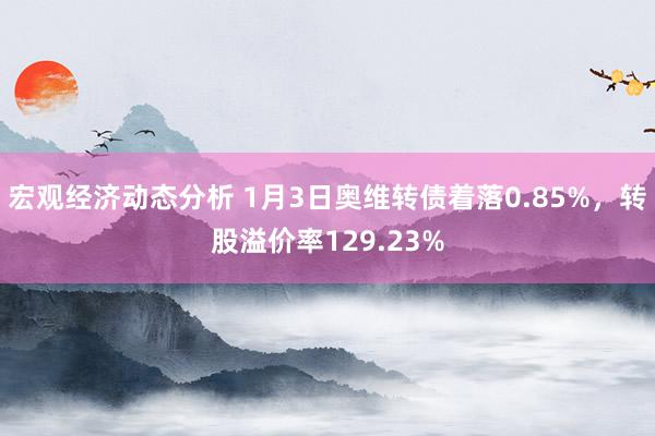 宏观经济动态分析 1月3日奥维转债着落0.85%，转股溢价率129.23%