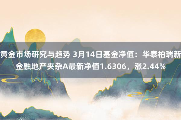 黄金市场研究与趋势 3月14日基金净值：华泰柏瑞新金融地产夹杂A最新净值1.6306，涨2.44%