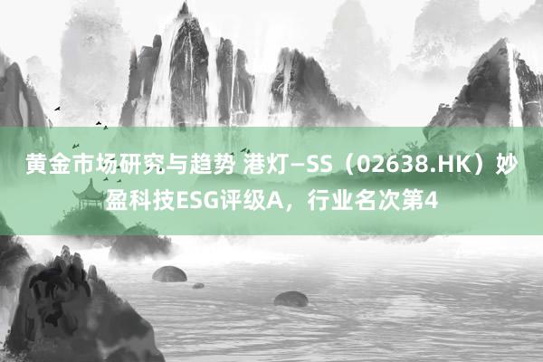 黄金市场研究与趋势 港灯—SS（02638.HK）妙盈科技ESG评级A，行业名次第4