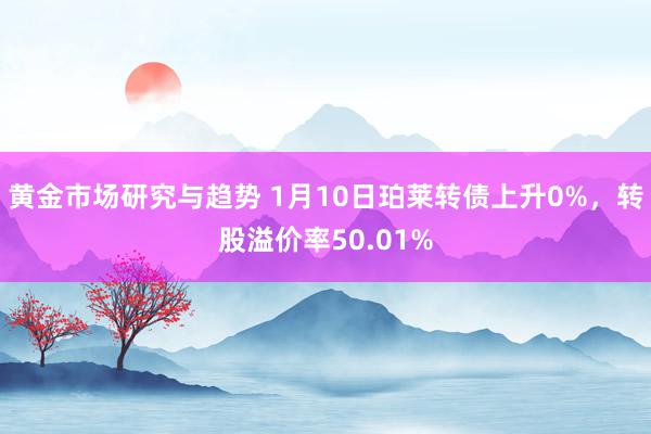 黄金市场研究与趋势 1月10日珀莱转债上升0%，转股溢价率50.01%